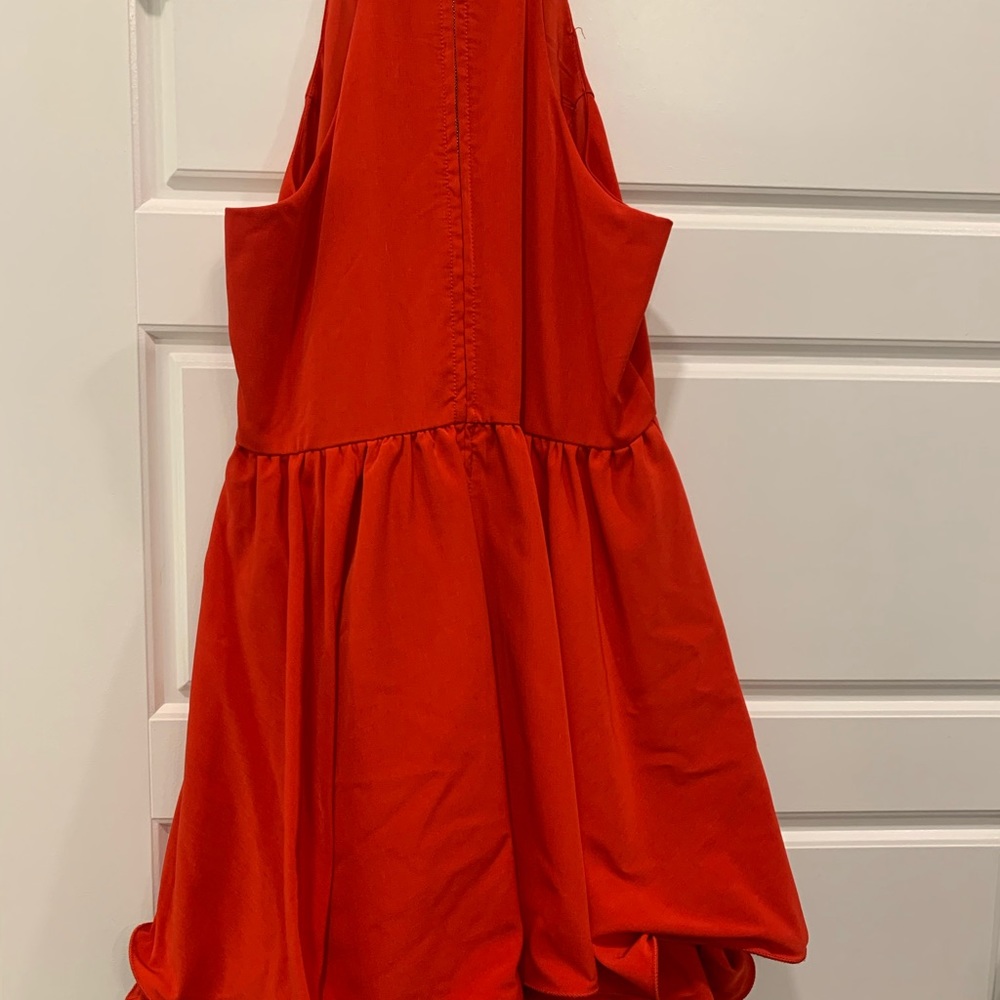 Mini Red Flare Dress